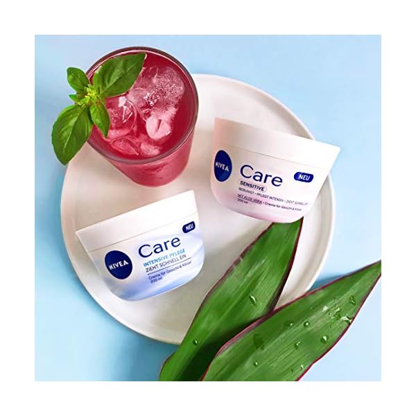NIVEA Creme für Körper & Gesicht, 1 x 400 ml Tiegel, Care Intensive Pflege – Bild 5