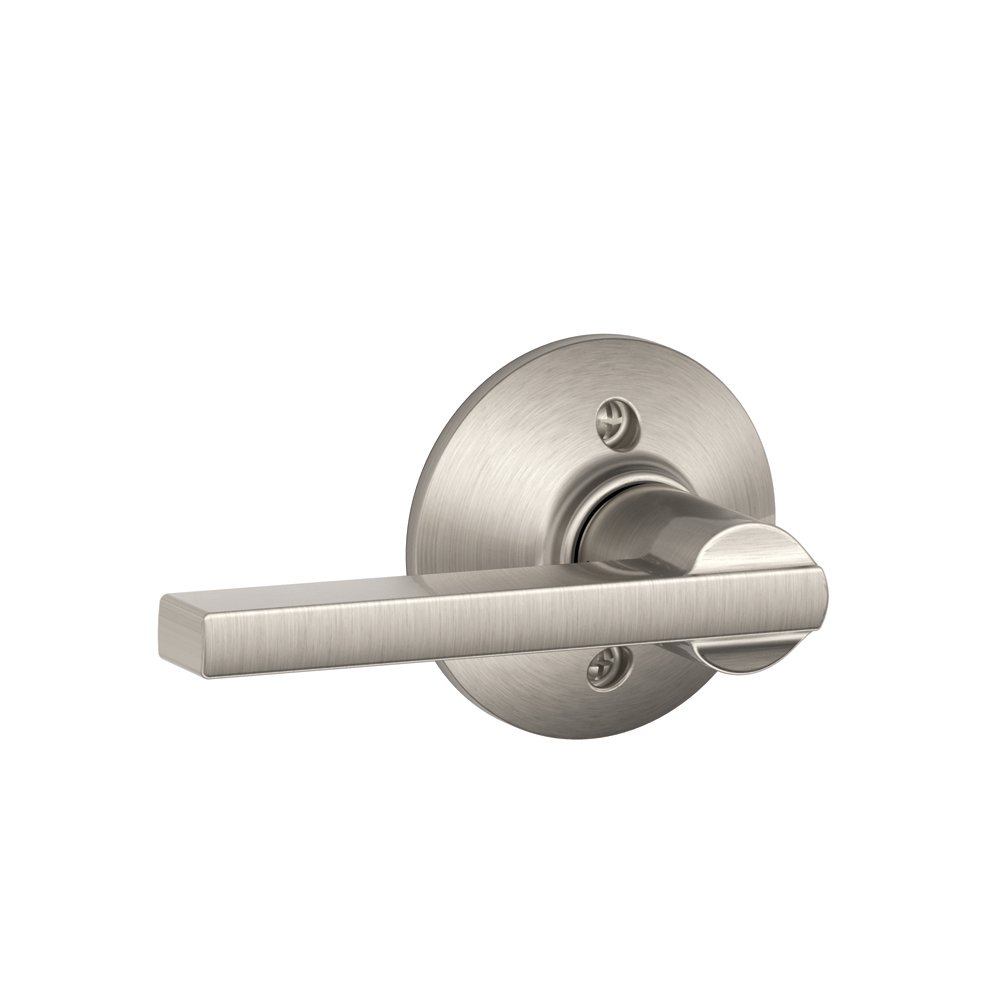 Schlage F170 LAT 619 Latitude Dummy Lever Trim, Satin Nickel — image 1