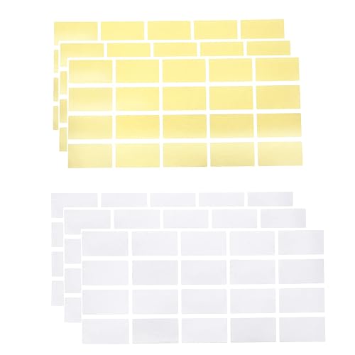 eMagTech 200 Piezas Pegatinas para Rascar Etiquetas para Despegar Y Pegar Pegatinas Rectangulares…