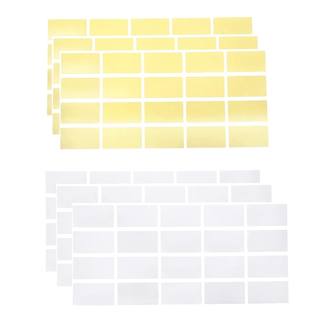 eMagTech 200 Piezas Pegatinas para Rascar Etiquetas para Despegar Y Pegar Pegatinas Rectangulares…