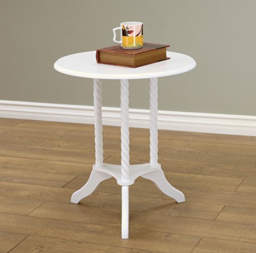 Frenchi Furniture Table, White, 18.91 in x 18.91 in x 22.97 in - Image 3