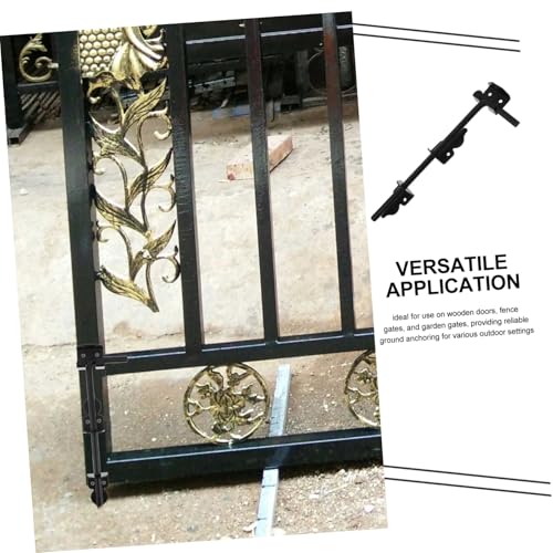 Tige de verrouillage noir pour porte bois et fixation de portail - 8