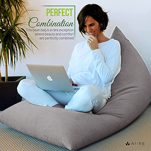 Aiire Sitzsack XXL Bezug für Kuschelecke - Riesen Sitzsäcke Liege Design ohne Füllung für Erwachsene und Jungen… – Bild 5