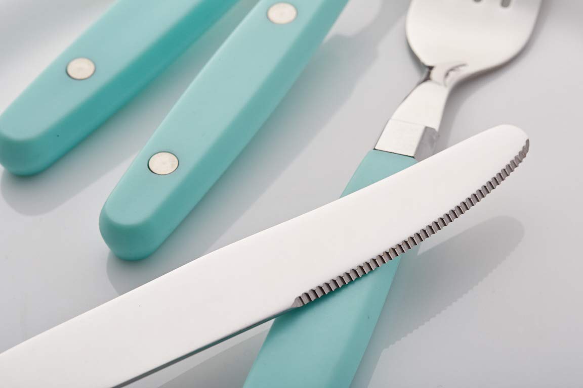 Set Posate EXZACT 24 Pezzi In Acciaio Inox - 6 Forchette, Coltelli, Cucchiai E Cucchiaini - Foto 8