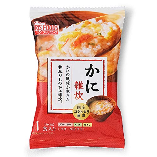 アイリスオーヤマ かに 雑炊 フリーズドライ 蟹 国産 こしひかり 使用 ×30個