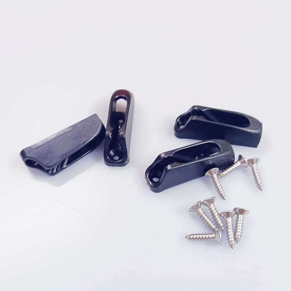 Kayak Quick Grip Propel Clam Cleat (4 Pack w/Screws) Rope Cleat for 3-5mm Line