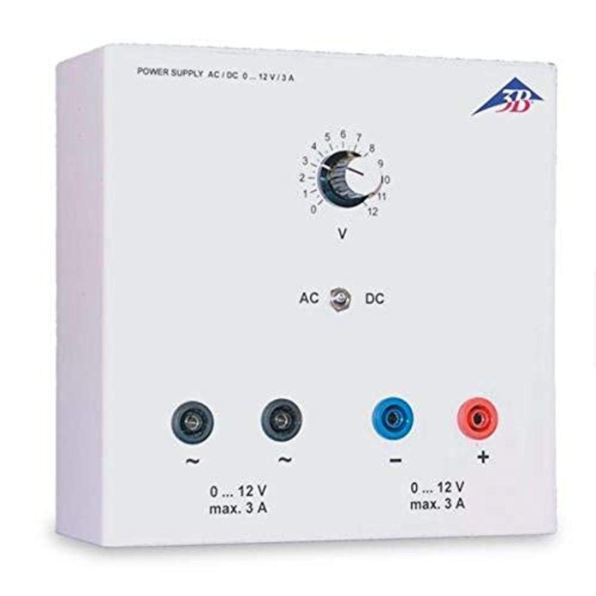 3B Scientific U8521105-230 Fuente de alimentación de CA/CC, 0 – 12 V, 3 A