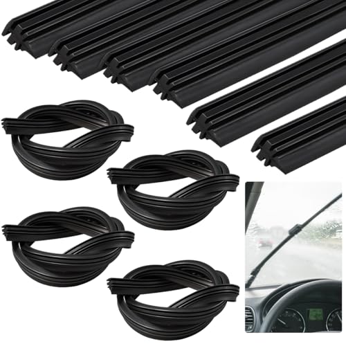 VGECEE 10 PCS Tiras Limpiadoras 800mm Gomas de Limpiaparabrisas de Repuesto Gomas para Escobillas Limpiaparabrisas Coche Gomas de Recambios –Cortable, Limpieza Sin Rayas para Coches, Suvs y Camionetas