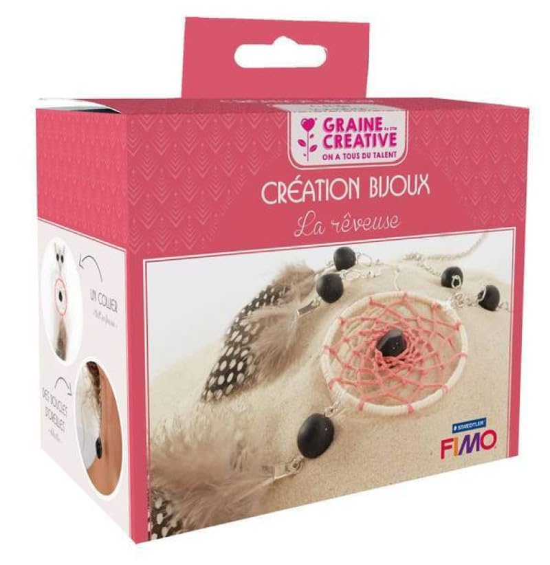 Kit cadeau bijoux La rêveuse Graine créative pour création de bracelets et colliers DIY