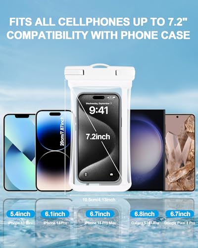 Bolsa de telefone à prova d'água, IPX8 capa de telefone impermeável bolsa seca para Google iPhone 1