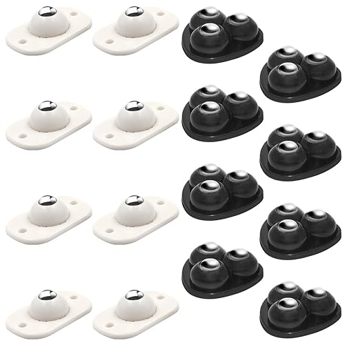 Miniatura 9 de DanziX - 16 ruedas giratorias para pequeños electrodomésticos, ruedas universales de acero inoxidable con rotación de 360