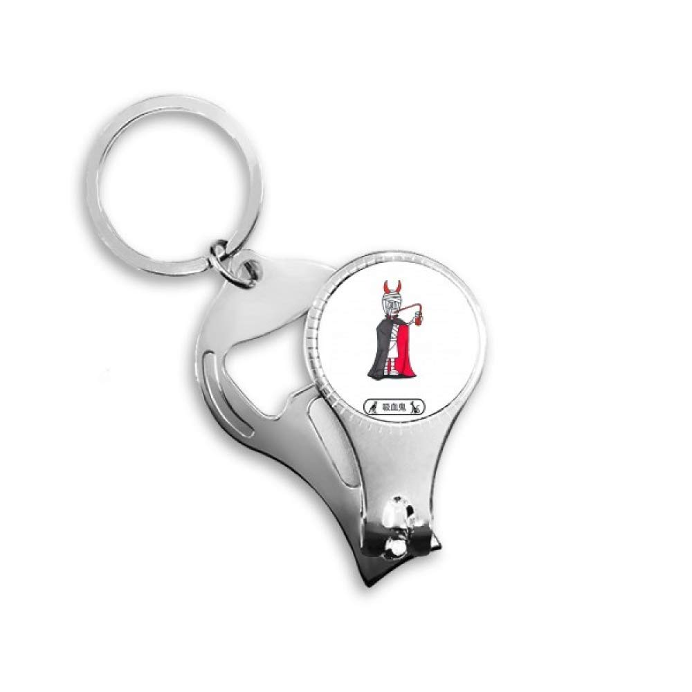 Egypt Mummy Halloween Vampire Horus Nail Nipper Ring Key Chain Bottle Opener Clipper