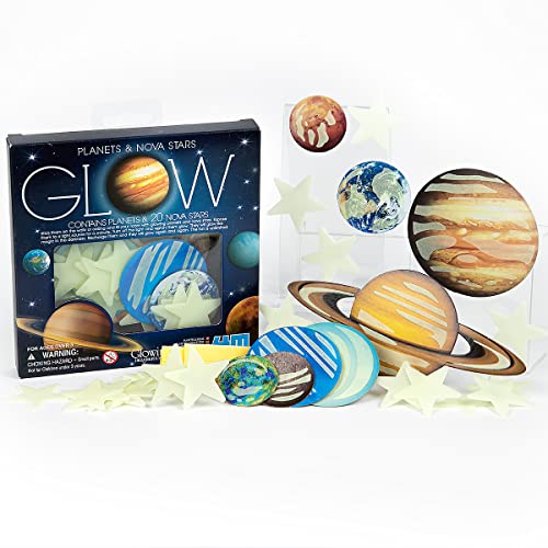 4M Glow Planets & Nova Stars - Astronomy Space Stem Toys Gift Room Décor, For Boys & Girls Ages 3+ #TOP3