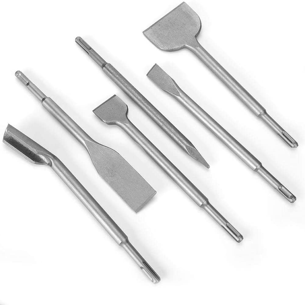 6 cinceles de martillo giratorio 40 , cinceles de martillo SDS Plus para pared de hormigón
