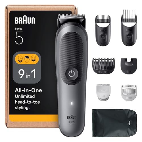 Braun All-in-One Series 5 Grooming Kit, 9in1, Ultra Sharp Blade, ...