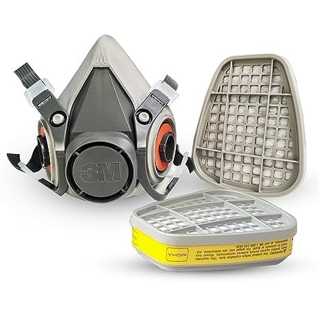 3M Half Facepiece Reusable Respirator 6200 & Organic Vapor Acid Gas Cartridge 6003, Comfortable, Reusable & Breathable Design, Filtration, Air Compatible, Protect with Airborne Particles - Set of 2 (B0CGNV7VPV) Amazon Price History, Amazon Price Tracker