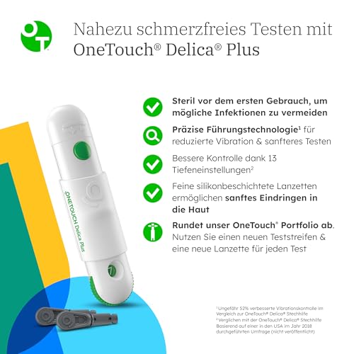 OneTouch® Delica® Plus Lanzetten für Blutzuckermessung I 30 sterile Lanzetten