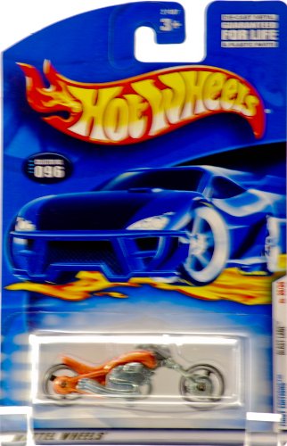 Hot Wheels 2001 Blast Lane (Motorcycle) #96, Orange (First Edition)