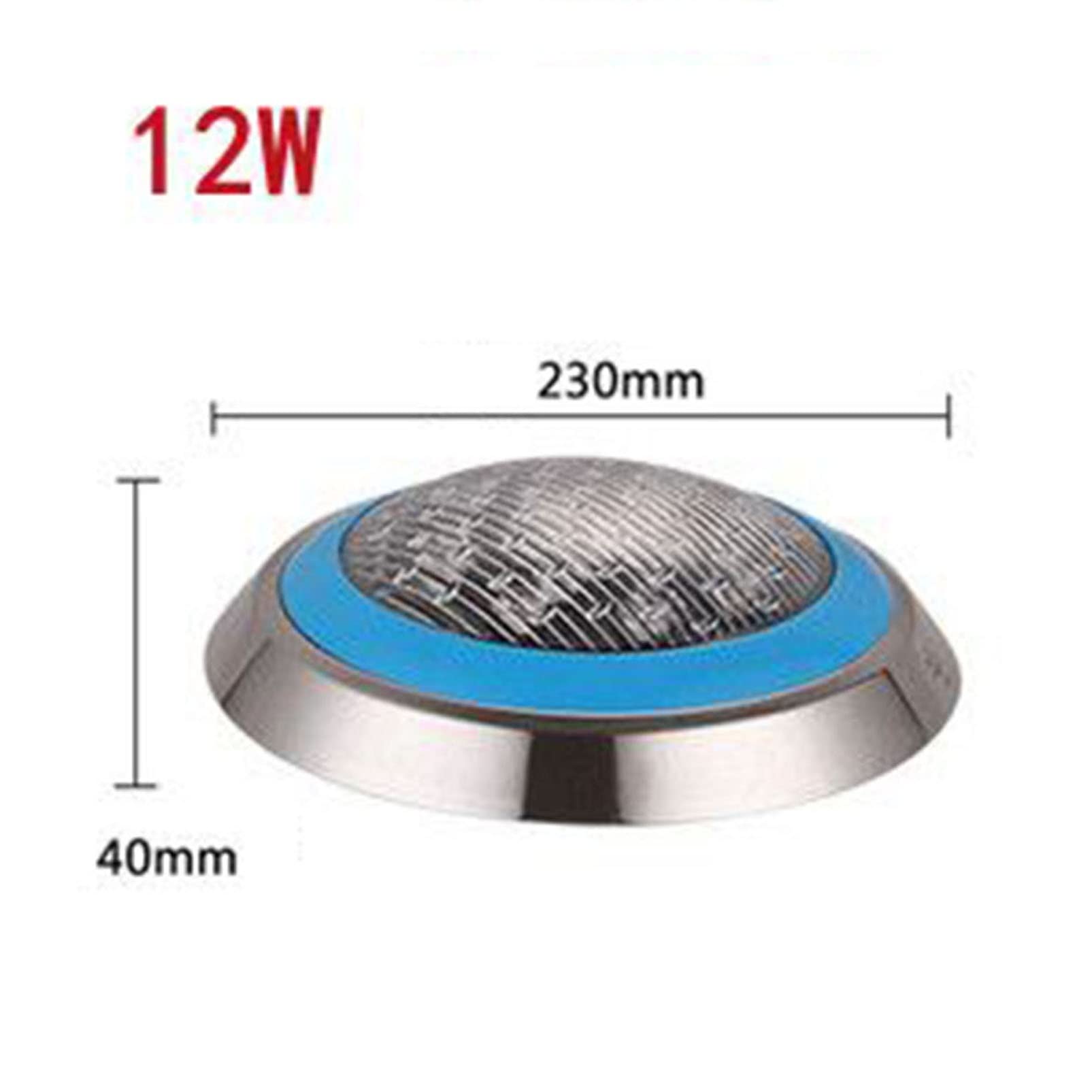 Luci da Piscina a LED subacquee, luci paesaggistiche da 24V CA, Cavo da 20 Piedi/6 m Montato in Superficie IP68 Impermeabile, Luce per Fontana Subacquea in Acciaio Inossidabile con Telecomando (Color