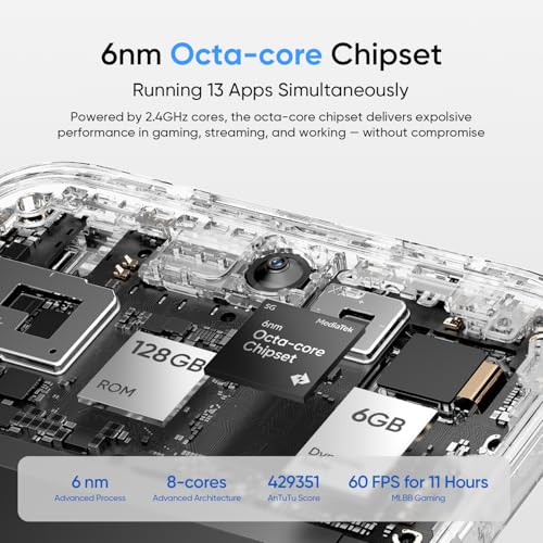 Image of realme 15X 5G Smartphone 8GB RAM 128GB ROM, 6.8 inch 144Hz Display, 7000 0mAh Battery, 60W Fast Charging IP69 Pro Waterproof Dimensity 6300 6nm Octa-core chipset Processor (Marine Blue)