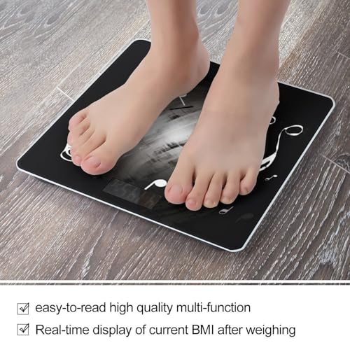 Báscula Digital de Baño con Plataforma Amplia y Pantalla LCD miniatura 5