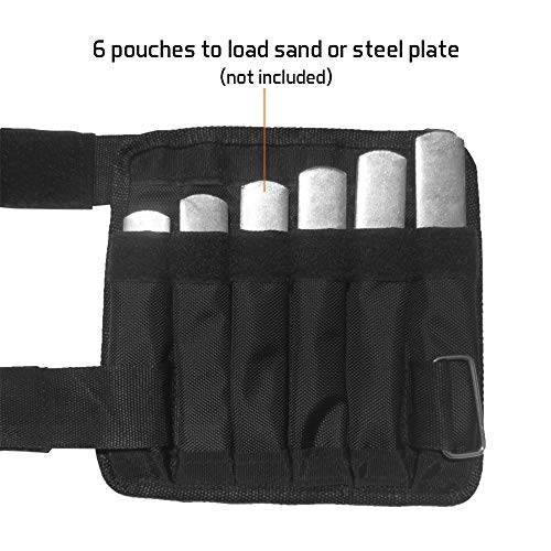 Peso do pulso, Andoer 2 pacotes de carga máxima 5 / 10kg ajustável pulso Oxford tornozelo ponderado