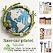 BS-MALL Makeup Brush Set 11Pcs Bamboo Synthetic Kabuki Brush Set Foundation Powder Blending Concealer Eye shadows Blush Cosmetics Brushes with Organizer Bag & Makeup Sponge