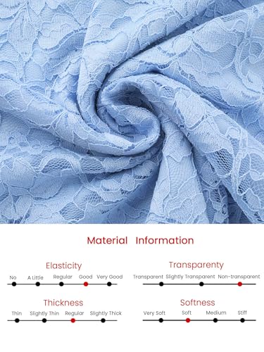 Image of Hobemty Women's Floral Lace Dress V Neck Long Sleeve Cocktail Wedding Bodycon Pencil Dresses