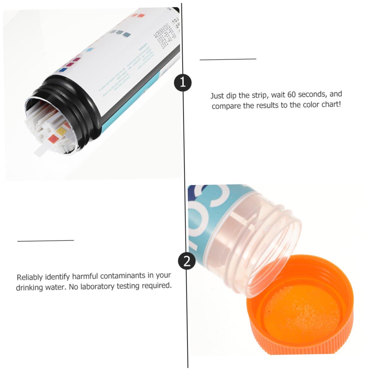 2pcs 16 1 Water Quality Test Chlorine Tablets for hot tubs spa Testing Strips ph Plus granules for hot tub Water Test Strip Water Test Reagent Strip Pool Test Paper combination/1402