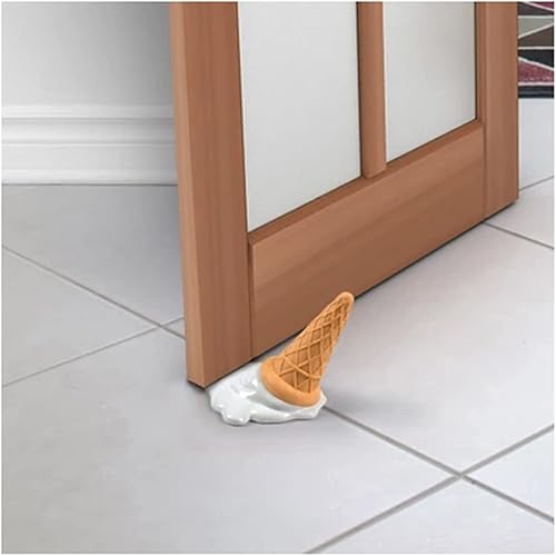 Miniatura 4 de YANG YANG Topes de puerta, cuña de helado para decoración de piso, topes de puerta de goma para la parte inferior de la puerta para la seguridad de