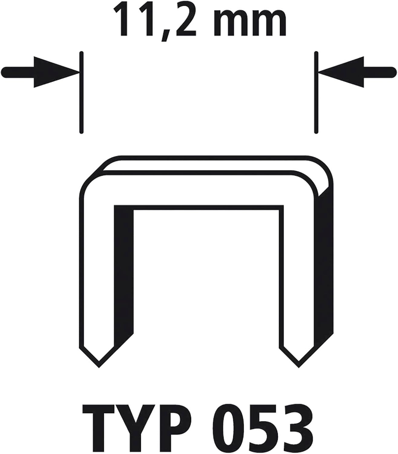 Wolfcraft 7079000 1 Tacocraft Type 053 Hand Tacker with Casing Made of Plastic for Staples 6-14mm