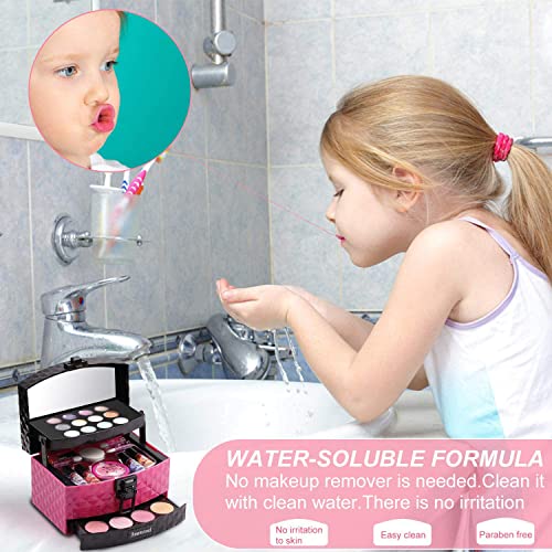 Amenvtool-Kids-Makeup-Kit-for-Girl-30Pcs-Make-Up-Set-Cosmetic-Beauty-Set-for-Kids-Real-Washable-Cosmetics-Kit-Pretend-Play-Makeup-Beauty-Set-Birthday-Toys-Gift-for-3-4-5-6-7-8-9-Years-Old-Kid