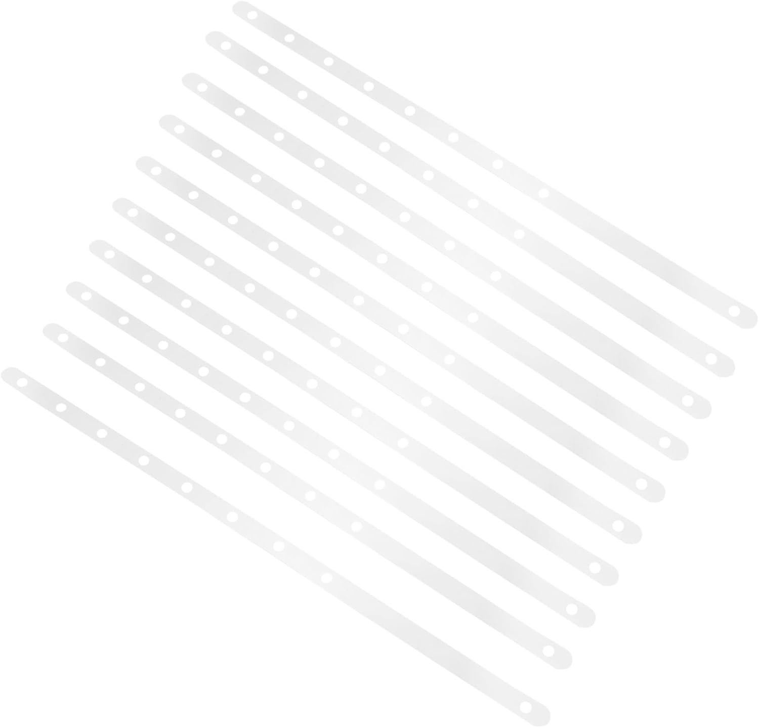 IMIKEYA 10pcs Plastic Hanger Connector Strips for Clothing Organization Transparent Display Strips for Garments Pants Accessories Easy Assembly Space Saving for Retail Stores