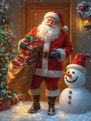 Loisir Creatif Diamond Painting Arbre de Noël Idée Cadeau Idéale Grand Format