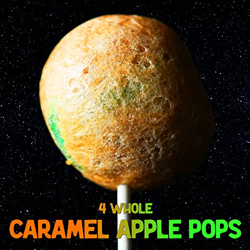 Freeze Dried Candy Variety Pack - Small Sample Pack with 4 Kinds of Freeze Dried Candy - Freeze Dried Cosmic Crunchies, Peach Rings, Moon Clouds and Caramel Apple Comets Shipped in Box for Protection - Thumbnail 7