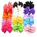 Foxnovo Hair Clips Boutique Hair Bows Clip For Girls Kids 15 Pcs