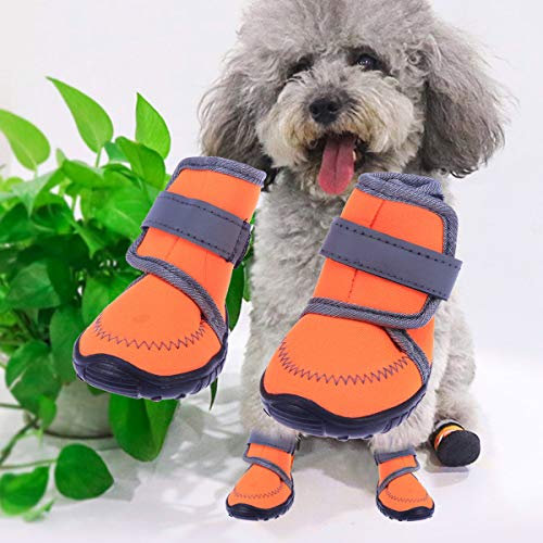 Roupas para Animais de Estimação 4 unidades calçados impermeáveis ??para cães e antiderrapantes com