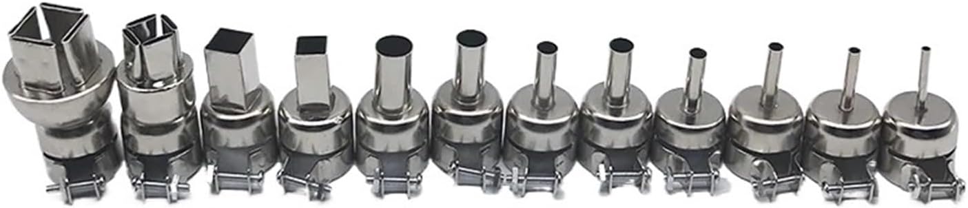 Heat Gun Nozzles Air Solder Kit，Compatible For 858 858A 858D+ 8586 Accessories Welding