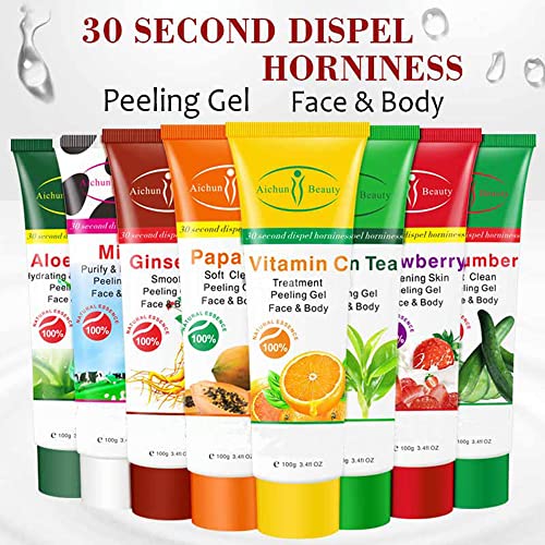Aichun Beauty Milk Exfoliating Dead Skin Facial Purify Body Cleaning Peeling Gel Cream 100G (Aloe Vera) #TOP1