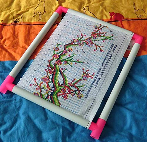 Telaio Quadrato Per Ricamo 30x30 Cm - Universale Per Punto Croce, Quilting, Pittura Su Seta - Con Clip - Foto 7