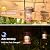 Solar Lanterns Outdoor Patio Decor, 2 Pack Hanging Solar Lights Waterproof, Retro Decorative Table Lamps with Warm Glow for Porch, Yard, Garden, Pathway & Backyard Decoration