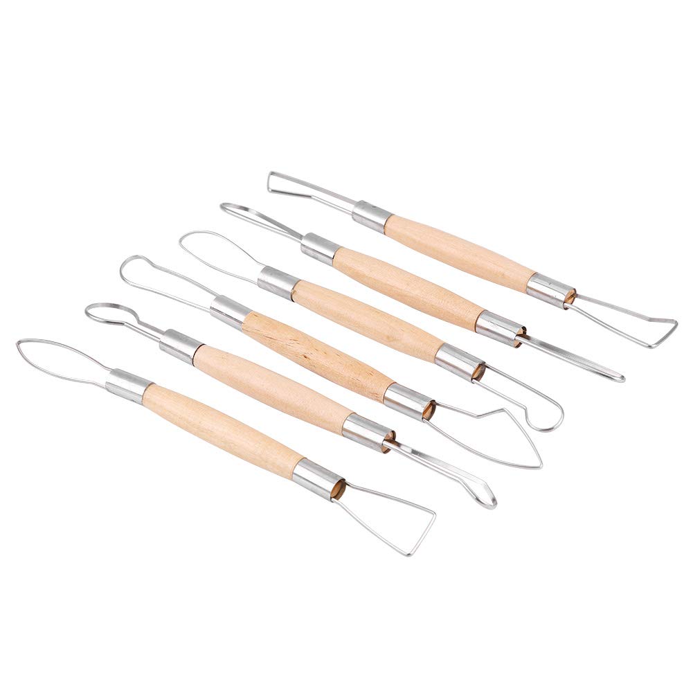 Amazon.co.jp: 6本セット 粘土彫刻ツール 陶芸道具 粘土細工 造形 