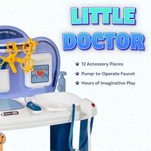 Sunnydaze Little Doctor Kit for Kids - Vet Station Toy and 12-Piece Accessory Pack - Veterinarian Playset for Kids Ages 3+ - Thumbnail 4