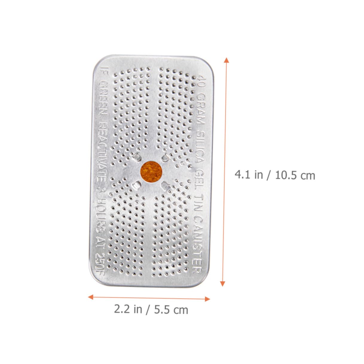 Pacchetto di 5 Pezzi di Deumidificatori in Gel di Silice da 40 Grammi Contenitore in Alluminio Arancione Assorbi Umidità per Elettrodomestici e Raccolta Materiali