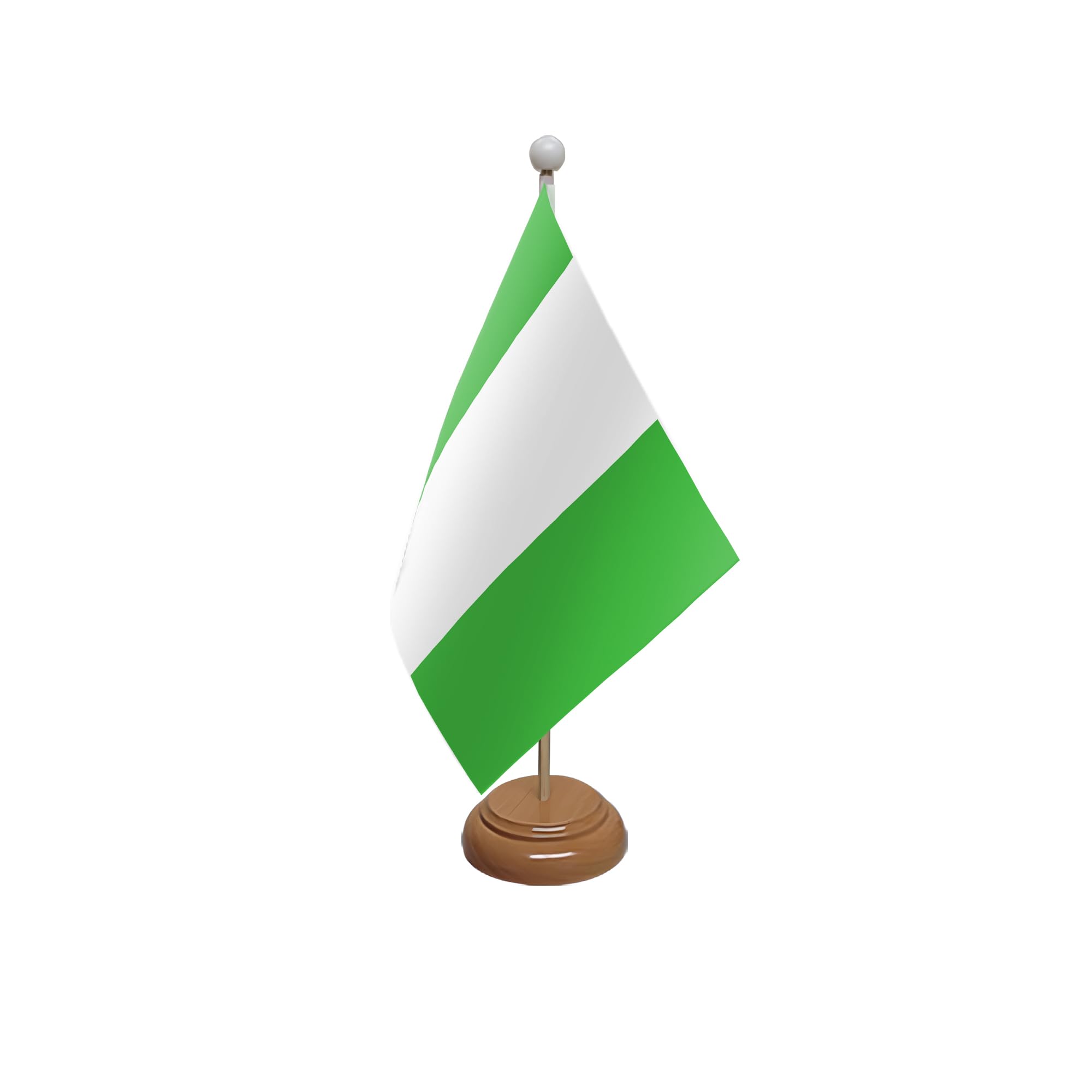 Flagtex Nigeria Wooden Table Flag With Wooden Base