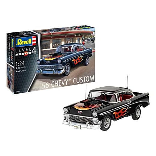 Revell GmbH Revell 07663 7663 - Kit de Modelos de plástico Chevy Personalizado, 1:24 '56