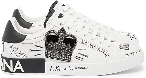 Illustrated Leather Sneakers