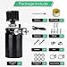 Universal Car Oil Catch Can Kit Polish Baffled Automotive Reservoir Tank 300ml with Breather Aluminum Compact Dual Cylinder