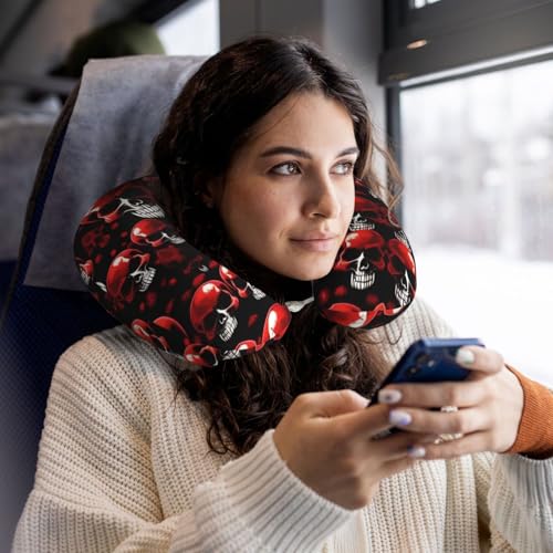 Almohada de viaje de espuma viscoelástica negro tamaño único miniatura 6