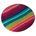 Maharanis FAIRTRADE Handgefilztes Sitzkissen Stuhlkissen Untersetzer Regenbogen, Bunter Mix, 36